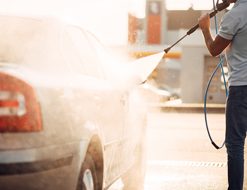 Car Getting Washed